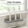 Kệ Đa Năng 26cm Đựng Đồ Rửa Chén Bát, Chịu 2.5kg, Có Móc Treo và Khay Hứng Nước 5