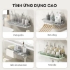 Kệ Đa Năng 26cm Đựng Đồ Rửa Chén Bát, Chịu 2.5kg, Có Móc Treo và Khay Hứng Nước 8