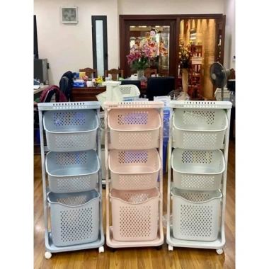 Kệ đa năng 3-4 tầng bánh xe 360 Việt Nhật cao cấp 5.560-3 - Giá chỉ 160k 2 Kệ đa năng 3-4 tầng bánh xe 360 Việt Nhật cao cấp 5.560-3 - Giá chỉ 160k 2