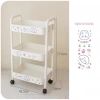 Kệ Đa Năng 3-4 Tầng Bánh Xe Di Chuyển và Sticker Dễ Thương Giá Siêu Ưu Đãi 45k 8