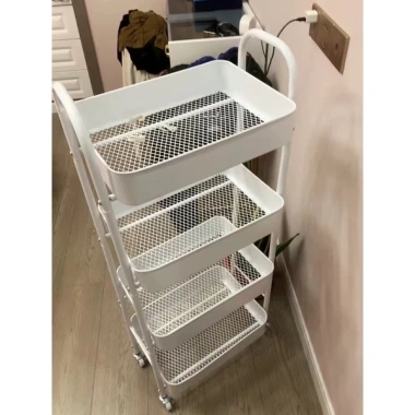 Kệ Đa Năng 3-4 Tầng Nhựa ABS - Kệ Xe Đẩy Tay Cầm Mới, Giá 70.000đ Giảm Đặc Biệt