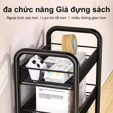 Kệ Đa Năng 3-5 Tầng Bằng Sắt Lưới Thép Có Bánh Xe Giá Ưu Đãi 119.000 VND 6