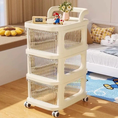 Kệ Đa Năng 3-5 Tầng MAISON Bỉm Sữa - Xe Đẩy Spa bánh xe, tủ kéo đầu giường - 96.000 VND