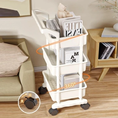 Kệ đa năng 3 tầng nhựa, tay đẩy, bánh xe xoay 360°, chỉ 69.000₫ (giá gốc 85.560₫) - mẹ bé & bếp 3 Kệ đa năng 3 tầng nhựa, tay đẩy, bánh xe xoay 360°, chỉ 69.000₫ (giá gốc 85.560₫) - mẹ bé & bếp 3