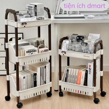 Kệ đa năng bánh xe di chuyển tiện lợi, hình cún dễ thương 6.434 Ecomax – Đựng đồ gọn gàng, giảm giá 31.900₫