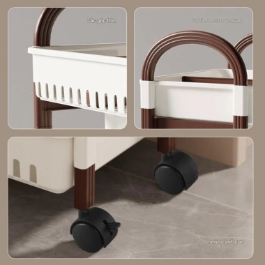 Kệ đa năng bánh xe di chuyển tiện lợi, hình cún dễ thương 6.434 Ecomax – Đựng đồ gọn gàng, giảm giá 31.900₫