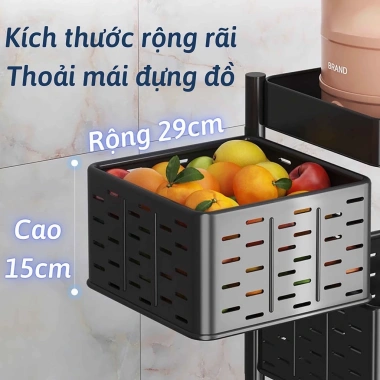 Kệ đa năng bánh xe di chuyển, xoay 360° thép carbon sơn tích điện - chắc chắn, 780.000 VND 5