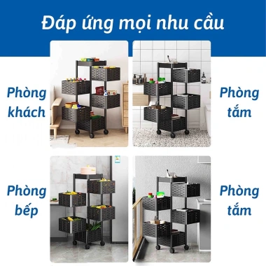Kệ đa năng bánh xe di chuyển, xoay 360° thép carbon sơn tích điện - chắc chắn, 780.000 VND 8