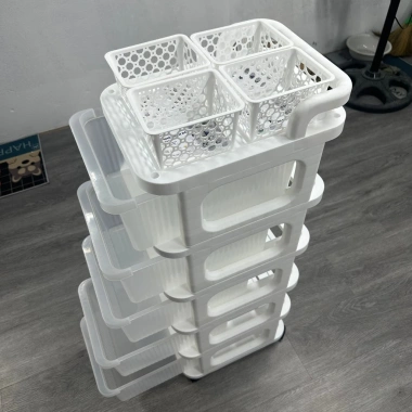 Kệ Đa Năng Bánh Xe Yami New 5.288 – Quai Đẩy, Đựng Đồ Ăn Vặt, Giá 72.000₫ 6 Kệ Đa Năng Bánh Xe Yami New 5.288 – Quai Đẩy, Đựng Đồ Ăn Vặt, Giá 72.000₫ 6