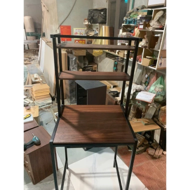 Kệ đa năng để máy giặt, máy sấy - chân sắt, mặt gỗ nhiều tầng, tiện lợi, giảm giá 680k 4