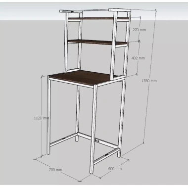 Kệ đa năng để máy giặt, máy sấy - chân sắt, mặt gỗ nhiều tầng, tiện lợi, giảm giá 680k 5