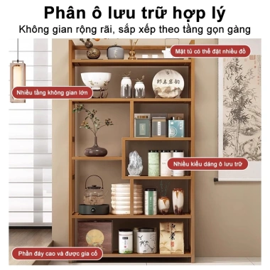 Kệ Đa Năng Gỗ Tự Nhiên phòng khách – Thiết kế Cổ Điển Hiện Đại, Chất lượng cao, Giá giảm 22% chỉ 538.000₫