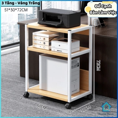 Kệ đa năng Homie Decor – Đựng case CPU, máy in, kệ bếp, bánh xe tiện lợi, giá 279.000₫