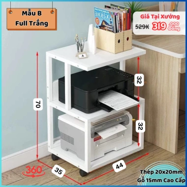 Kệ đa năng Homie Decor – Đựng case CPU, máy in, kệ bếp, bánh xe tiện lợi, giá 279.000₫