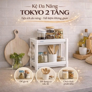 Kệ Đa Năng Inochi Nhựa 2-4 Tầng Để Đồ Phòng Bếp & Phòng Tắm - Tiết Kiệm Không Gian 3 Kệ Đa Năng Inochi Nhựa 2-4 Tầng Để Đồ Phòng Bếp & Phòng Tắm - Tiết Kiệm Không Gian 3