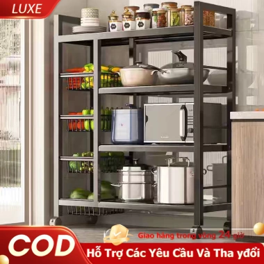 Kệ Đa Năng Lò Vi Sóng Rau Củ 4 Tầng - Tiết Kiệm Không Gian Nhà Bếp, Giá 339.000 VNĐ