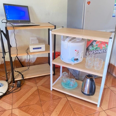 Kệ Đa Năng Nhà Bếp - Kệ Đặt Lò Vi Sóng Tiết Kiệm Không Gian, Chịu Tải 30kg, Giảm Giá 230.361 VND