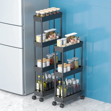 Kệ đa năng nhà bếp, xe đẩy di động, kệ khe hẹp đựng rau củ - Giá 207.539₫ 6 Kệ đa năng nhà bếp, xe đẩy di động, kệ khe hẹp đựng rau củ - Giá 207.539₫ 6