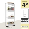 Kệ đa năng nhà bếp, xe đẩy di động, kệ khe hẹp đựng rau củ - Giá 207.539₫ 8