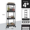 Kệ đa năng nhà bếp, xe đẩy di động, kệ khe hẹp đựng rau củ - Giá 207.539₫ 9