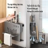 Kệ đa năng treo tường thép carbon dao thớt đũa muỗng thìa lắp 2 cách cho nhà bếp 6