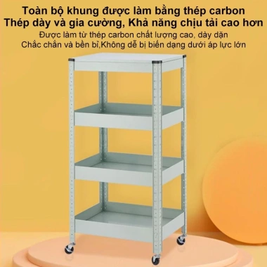Kệ Đa Năng Xe Đẩy Spa Sắt Chắc Chắn, Bền Bỉ, Có Bánh Xe - Giá 529.000₫ 5