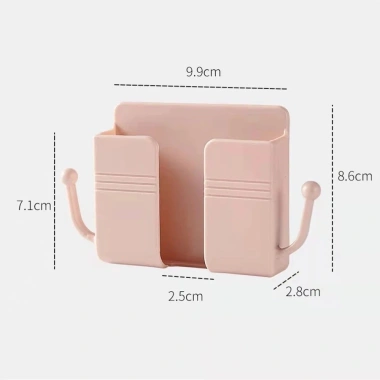 Kệ dán tường đa năng giá đỡ sạc điện thoại & remote, tiện lợi, phù hợp mọi loại