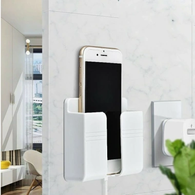 Kệ Dán Tường Siêu Tiện Lợi - Giá Đỡ Sạc Điện Thoại Remote, Dán Tường, Giá chỉ 11.000₫