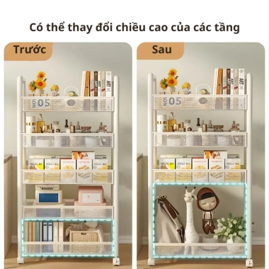 Kệ Đẩy 4 Tầng Sắt Bánh Xe - Dùng cho Spa, Salon, Gia đình - Giá ưu đãi 235.000₫ 2