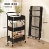 Kệ Đẩy Hàng Spa 3 Tầng Bánh Xe Đa Năng Gấp Gọn Full Kim Loại Chất Lượng Cao 5