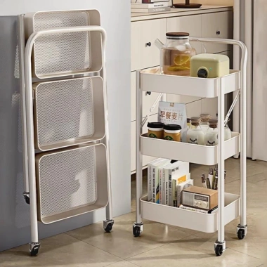 Kệ Đẩy Nhà Bếp Gấp Gọn 3 Tầng Thép Carbon, Rau Củ Trái Cây, Bánh Xe Di Chuyển, 133k 4 Kệ Đẩy Nhà Bếp Gấp Gọn 3 Tầng Thép Carbon, Rau Củ Trái Cây, Bánh Xe Di Chuyển, 133k 4