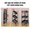Kệ Đẩy Nhà Bếp Gấp Gọn 3 Tầng Thép Carbon, Rau Củ Trái Cây, Bánh Xe Di Chuyển, 133k 7