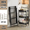 Kệ Đẩy Nhà Bếp Gấp Gọn 3 Tầng Thép Carbon, Rau Củ Trái Cây, Bánh Xe Di Chuyển, 133k 9