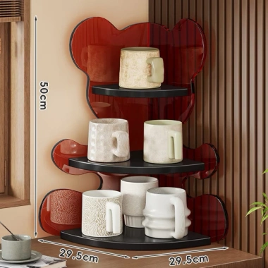 Kệ để bàn 3 tầng cao cấp - Đa năng góc bếp, bàn ăn, trang điểm, ngăn cốc, nước, mỹ phẩm - 429.000₫ 3