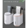 Kệ để bàn chải và kem đánh răng mini Ecoco dán cường lực siêu chắc 2 cốc giá ưu đãi 77.420 VND 4