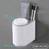 Kệ để bàn chải và kem đánh răng mini Ecoco dán cường lực siêu chắc 2 cốc giá ưu đãi 77.420 VND 5