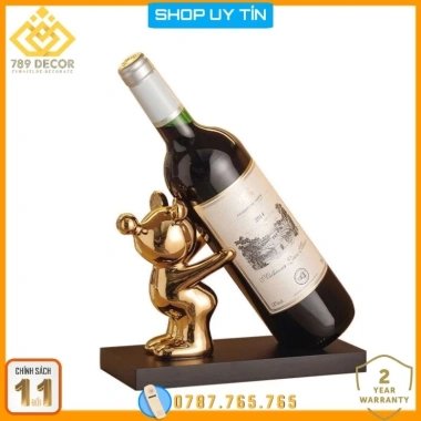 Kệ để chai rượu vang trang trí tủ kệ phòng khách - Thiết kế sáng tạo, giá 165.000₫