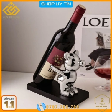 Kệ để chai rượu vang trang trí tủ kệ phòng khách - Thiết kế sáng tạo, giá 165.000₫