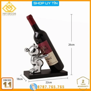 Kệ để chai rượu vang trang trí tủ kệ phòng khách - Thiết kế sáng tạo, giá 165.000₫