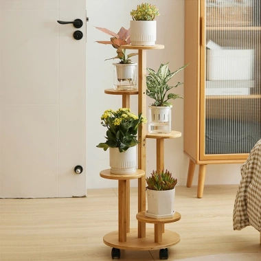 Kệ Để Chậu Hoa KORESMART 5 Tầng Gỗ Cao Cấp - Bánh Xe Di Chuyển, Giá Ưu Đãi 550k 4 Kệ Để Chậu Hoa KORESMART 5 Tầng Gỗ Cao Cấp - Bánh Xe Di Chuyển, Giá Ưu Đãi 550k 4