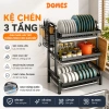 Kệ Để Chén Bát 3 Tầng Thép Carbon Chống Gỉ Giá Úp Thông Minh Khay Thoát Nước 129.000đ