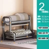 Kệ Để Chén Bát 3 Tầng Thép Carbon Chống Gỉ Giá Úp Thông Minh Khay Thoát Nước 129.000đ 10