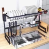 Kệ Để Chén Đĩa Thông Minh Bồn Rửa Bát 85cm Phủ 6 Lớp Sơn Đen Tĩnh Điện Giá 250.000₫ 3