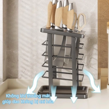 Kệ để dao kéo inox không han rỉ, khay hứng nước, kệ bếp Bigreen - 129.000₫ 7 Kệ để dao kéo inox không han rỉ, khay hứng nước, kệ bếp Bigreen - 129.000₫ 7