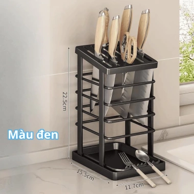 Kệ để dao kéo inox không han rỉ, khay hứng nước, kệ bếp Bigreen - 129.000₫