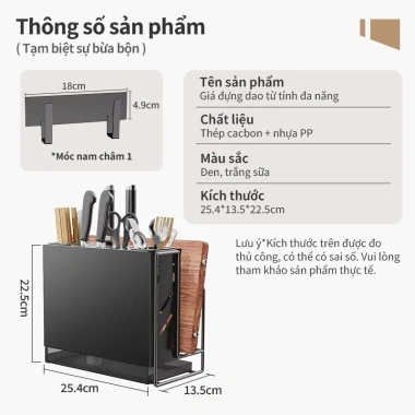 Kệ Để Dao Thớt Inox 304 Treo Tường Thoát Nước Chống Gỉ Tiết Kiệm Không Gian - 199.000 VND