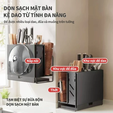 Kệ Để Dao Thớt Inox 304 Treo Tường Thoát Nước Chống Gỉ Tiết Kiệm Không Gian - 199.000 VND