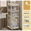 Kệ Để Đồ 3-5 Tầng Bánh Xe - Giá Đựng Đồ Spa, Văn Phòng, Bỉm Sữa, 215.000 VND 6