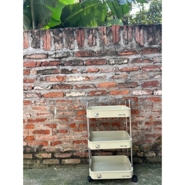 Kệ Để Đồ 3 Tầng Đa Năng SUN.MI - Bánh Xe Đẩy, Giá Chỉ 49.000, Tiện Lợi Cho Nhà 5