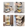 Kệ Để Đồ 3 Tầng Đa Năng SUN.MI - Bánh Xe Đẩy, Giá Chỉ 49.000, Tiện Lợi Cho Nhà 8